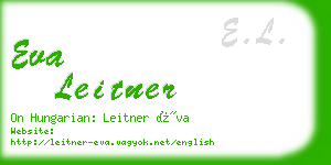 eva leitner business card